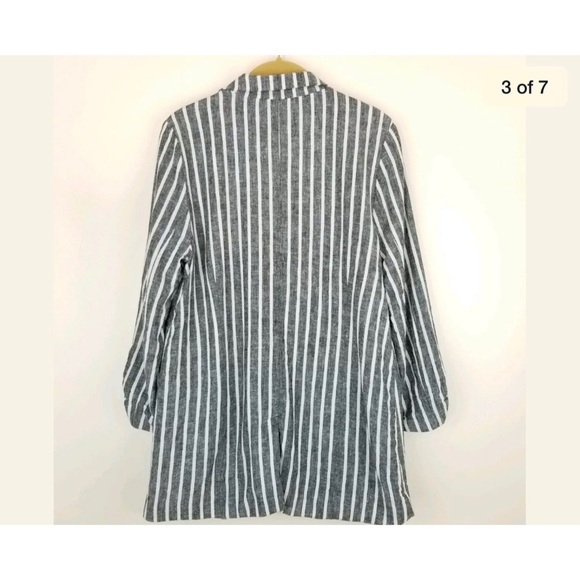 NWT Nordstrom BP. Striped Cinch Sleeve Blazer - Picture 3 of 6